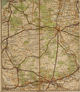1057-0003 Atlas A.N.W.B. Bladen 13: Zwolle, 19: Arnhem en 20: Zutphen, 1907, 1916
