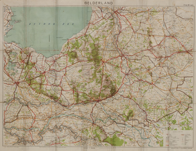 1058-0002 Sleeswijk's kaart van Gelderland : naar officieël gegevens bewerkt voor wandelaars, wielrijders en ...