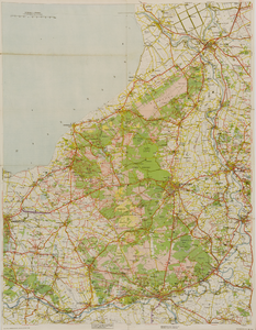 1060 Toeristenkaart van de Veluwe voor wielrijders, wandelaars, kampeerders en voor ruiters, 1949