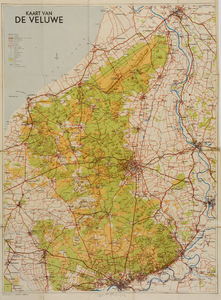 1061 Nieuwe kaart voor wandelaars, wielrijders en automobilisten van de gehele Veluwe, ca. 1939-1940