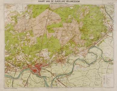 1069 Sleeswijk's kaart van de zuidelijke Veluwezoom : oostelijk gedeelte (Oosterbeek-Dieren) voor wandelaars, ...