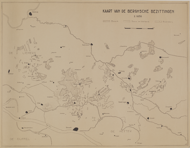 1125 Kaart van de Berghsche bezittingen : ca. 1850, [1850-1950]