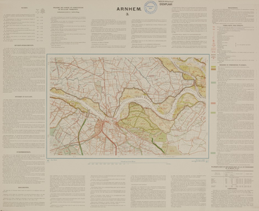 1175-0003 [Kaart van de polderdistricten Overbetuwe, de Lijmers, het Arnhemsche en Velpsche Broek] Arnhem Blad 40: 1-4, ...