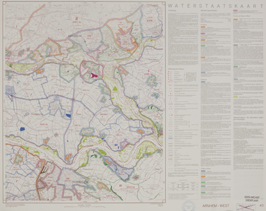 1177-0002 [Kaart van de polderdistricten Overbetuwe, Maas en Waal. Arnhemsche en Velpsche Broek, IJsselland, Rijn en ...