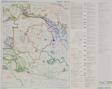 1178-0001 Waterstaatskaart van Nederland Arnhem West 40- Oost 40, 1987
