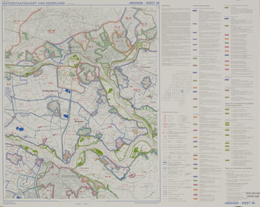 1178-0002 Waterstaatskaart van Nederland Arnhem West 40- Oost 40, 1987