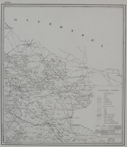 14-0006 Gelria : topographische kaart van de provincie Gelderland, 1866