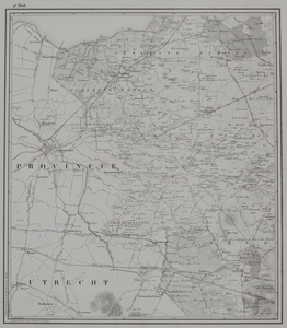 14-0009 Gelria : topographische kaart van de provincie Gelderland, 1866