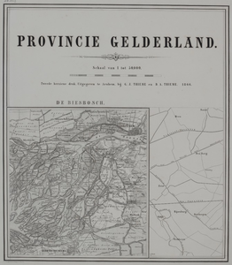 14-0010 Gelria : topographische kaart van de provincie Gelderland, 1866