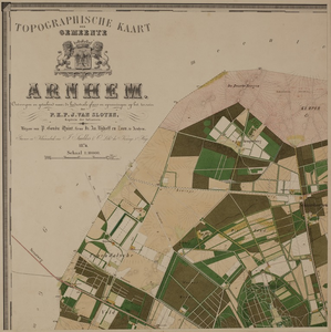 215-0004 Topographische kaart der gemeente Arnhem..., 1874