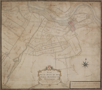 25 Plan van de stadt en het geheel graefschap van Kuylenborg, 1749