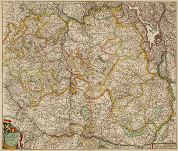 275-0005 Tabula ducatus Brabantiae : continens Marchionatum sacri imperii et dominium Mechliniense emendata à, 1666
