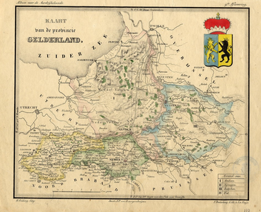 488 Kaart van de provincie Gelderland, 1841]