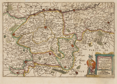 800-0002 La Flandre Gallicane : comprennant le chastellerue de l'Isle, le Tornesis et Baiiliage de Douvy, [1650]