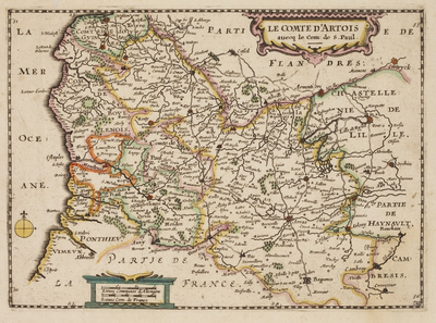 800-0004 Le comté d'Artois avecq le com: de S. Paul, [1650]