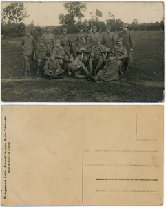 184.04-0006 Groepsportret van legerofficieren, 1900-1918