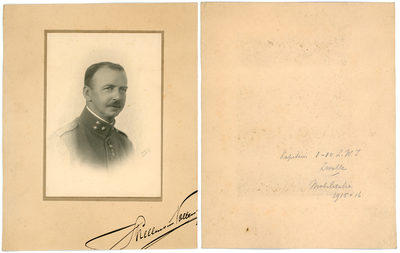 184.04-0011 Kapitein J.E. Snellen van Vollenhoven, eerste bataljon tiende regiment infanterie; mobilisatie 1915-1916 , ...