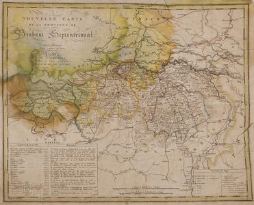 2843 Nouvelle Carte de la Province de Brabant Septentrional, 1830