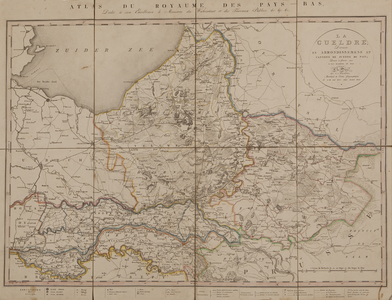 2852 La Gueldre: divisée en arrondissements et cantons de justice de paix, 1820
