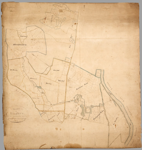 137 Kaart van Biljoen : naar de kadastrale kaarten gekopiëerd en aaneengebracht, 1829