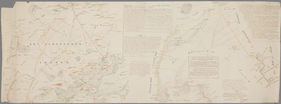 258 Nieuwe kaart van de limieten tussen het landdrostambt Veluwe, het richterambt Veluwezoom en het schependom ...