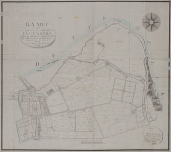 220 Kaart van een gedeelte der jurisdictie Culenborg ..., 1810