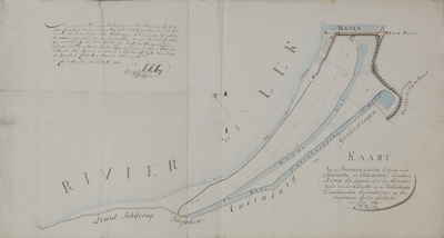 221 Kaart van de Buijtendijkse landen gelegen in de jurisdictie van Culemborg, bewesten de Haven., 24 september 1811