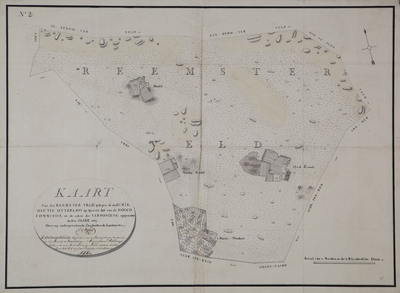 5 Kaart van het Reemster Veld gelegen in de jurisdictie Otterloo..., 1809