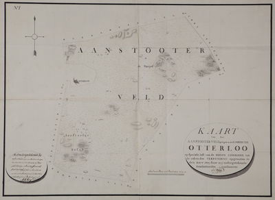 6 Kaart van het Aanstooter Veld gelegen in de jurisdictie Otterlo..., 1809