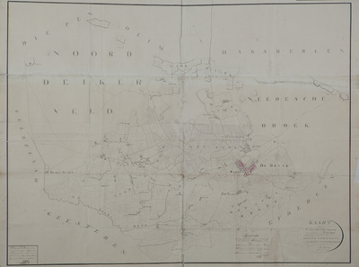 25 Kaart van de geographische ligging der iurisdictie Neede..., 1810-1811
