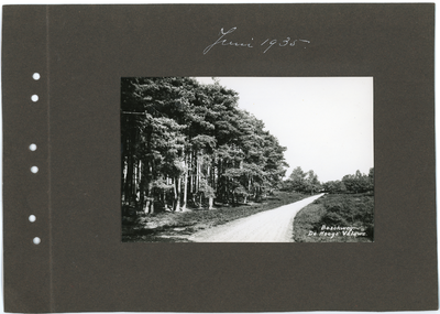 226.01-0001 Juni 1935. Boschweg de Hooge Veluwe , 1935