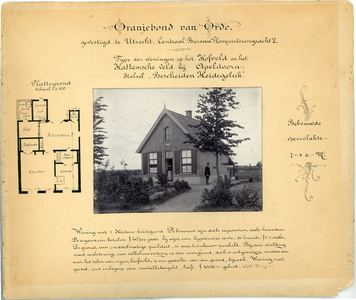 165 Type der woningen op het Hofveld en het Hattemsche veld bij Apeldoorn. Stelsel Bescheiden Heidegeluk , 1896