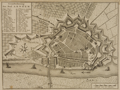 106 Grondteekening der stad Arnhem, [1741]