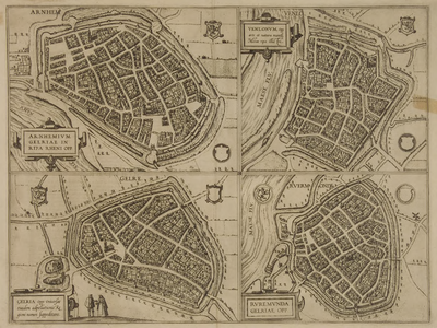 110 Arnhem : Arnhemium Gelriae in ripa Rheni opp., [17e eeuw]
