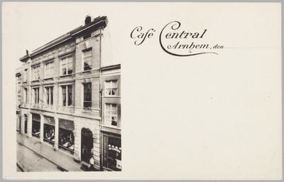 142 Cafe Central, Arnhem, den ..., ca. 1920