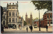 1523 Arnhem, Stadhuis met St. Walburgskerk, 1913-01-01