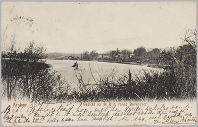 2061 Arnhem, Gezicht op de Rijn vanaf Bovenover., 1907-03-02