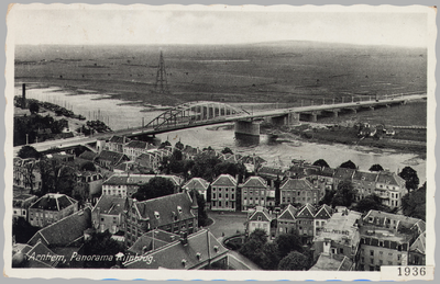 2156 Arnhem, Panorama Rijnbrug, 1936-08-15