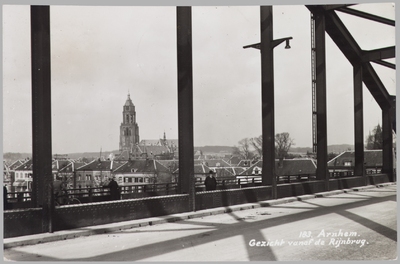 2165 Arnhem, Gezicht vanaf de Rijnbrug., 1935-08-26