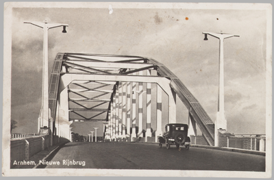 2174 Arnhem, Nieuwe Rijnbrug, ca. 1938