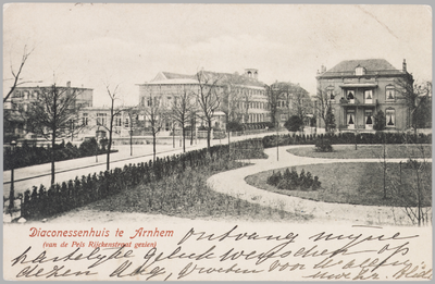 256 Diaconessenhuis te Arnhem (van de Pels Rijckenstraat gezien), 1908-06-23