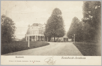 3646 Kasteel. Sonsbeek-Arnhem, ca. 1920