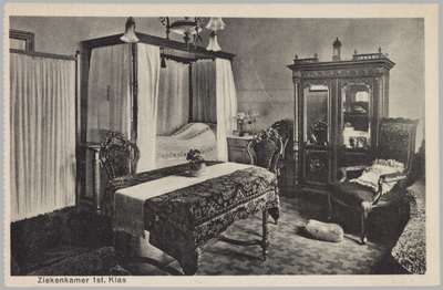 4199 St. Elisabeths-Gasthuis te Arnhem, Ziekenkamer 1st Klas, ca. 1920