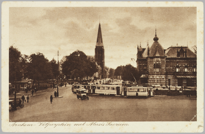 4288 Arnhem - Velperplein met Musis Sacrum, ca. 1920