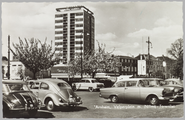 4499 Arnhem, Velperplein met Nillmij -Torenflat, 1950-01-01