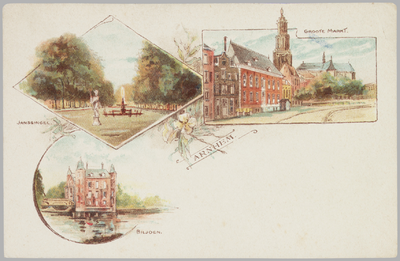5365 Arnhem Janssingel, Groote Markt, Biljoen, ca. 1920