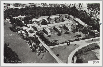5523 Luchtfoto Gemeenteziekenhuis, Arnhem, 1958-04-23