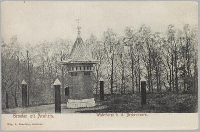 93 Groeten uit Arnhem. Watertoren b.d. Berkenheuvel, ca. 1930