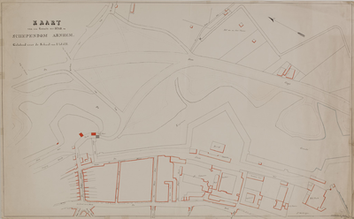 7843 Kaart van een gedeelte der stad en schependom Arnhem, 1830.00.00 - 1918.01.01