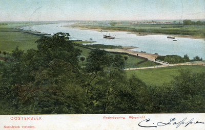 3949 Oosterbeek Westerbouwing. Rijngezicht, 17-07-1905